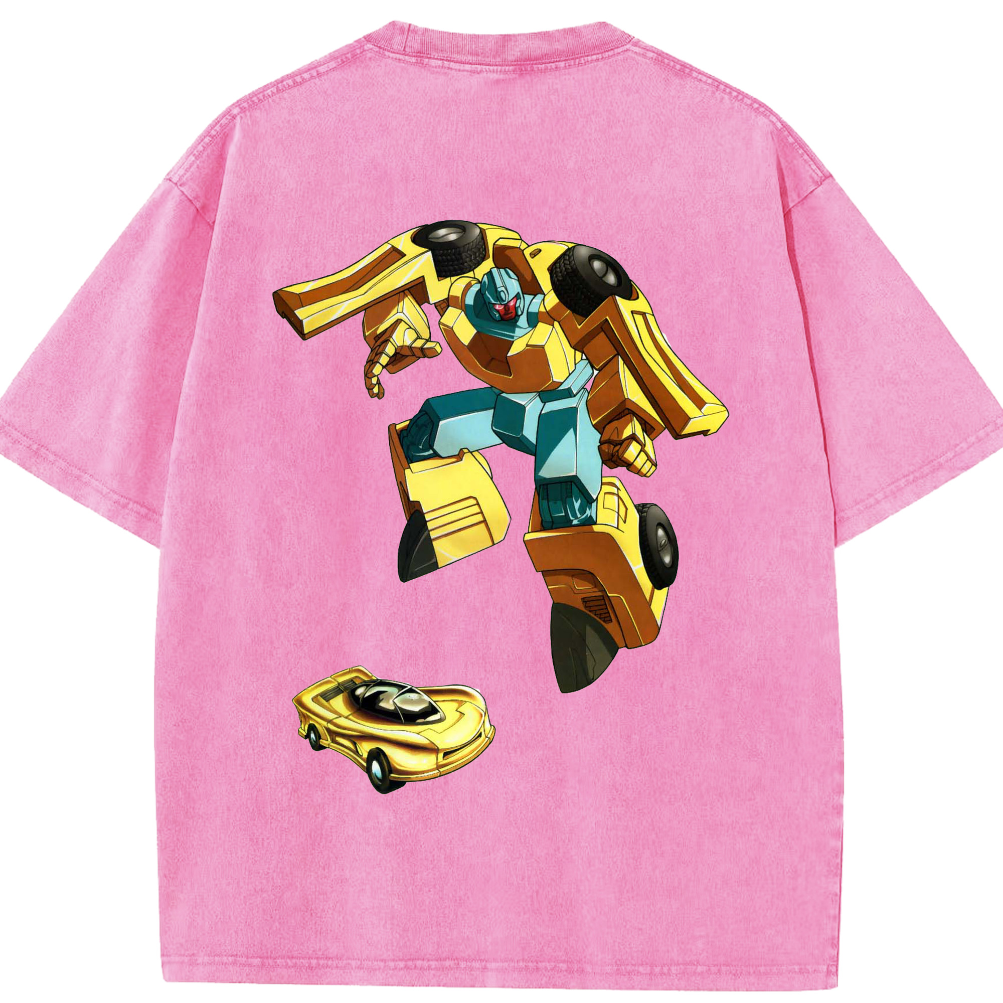 （画像用）  綿100% ヴィンテージ風 半袖Tシャツ（背面プリント）